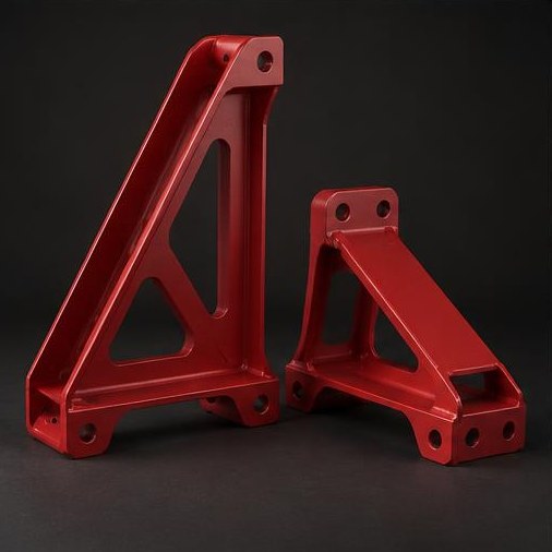 Fabricated metal powder coating application example