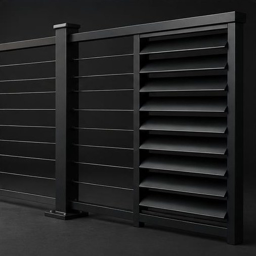 Architecture powder coating application example