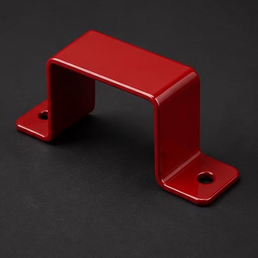 Gloss powder coated steel bracket study